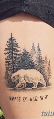 фото тату белый медведь от 03.12.2017 №045 — white bear tattoo — tatufoto.com
