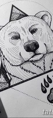 фото тату белый медведь от 03.12.2017 №053 — white bear tattoo — tatufoto.com