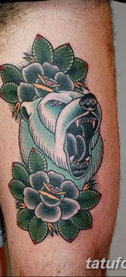 фото тату белый медведь от 03.12.2017 №123 — white bear tattoo — tatufoto.com
