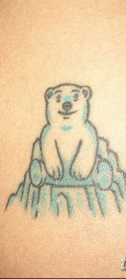 фото тату белый медведь от 03.12.2017 №125 — white bear tattoo — tatufoto.com