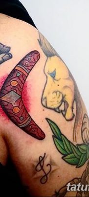 фото тату бумеранг от 10.12.2017 №021 — boomerang tattoo — tatufoto.com