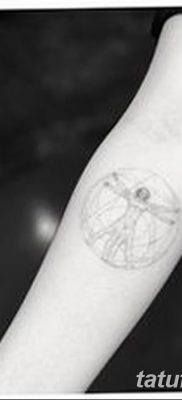 фото тату витрувианский человек от 07.12.2017 №005 — Vitruvian man tattoo — tatufoto.com