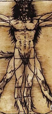 фото тату витрувианский человек от 07.12.2017 №008 — Vitruvian man tattoo — tatufoto.com