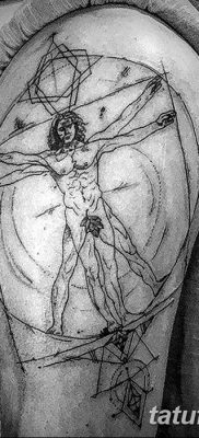 фото тату витрувианский человек от 07.12.2017 №014 — Vitruvian man tattoo — tatufoto.com