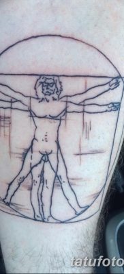 фото тату витрувианский человек от 07.12.2017 №015 — Vitruvian man tattoo — tatufoto.com