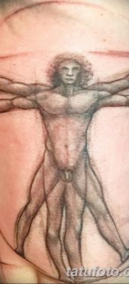 фото тату витрувианский человек от 07.12.2017 №016 — Vitruvian man tattoo — tatufoto.com
