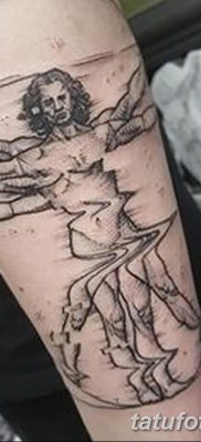 фото тату витрувианский человек от 07.12.2017 №025 — Vitruvian man tattoo — tatufoto.com