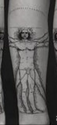 фото тату витрувианский человек от 07.12.2017 №026 — Vitruvian man tattoo — tatufoto.com