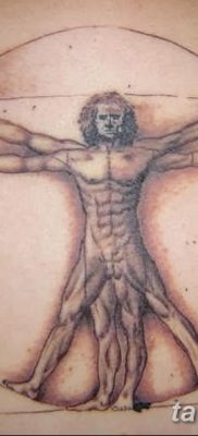фото тату витрувианский человек от 07.12.2017 №027 — Vitruvian man tattoo — tatufoto.com