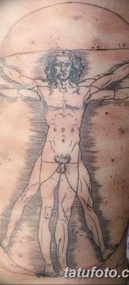 фото тату витрувианский человек от 07.12.2017 №028 — Vitruvian man tattoo — tatufoto.com