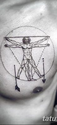 фото тату витрувианский человек от 07.12.2017 №029 — Vitruvian man tattoo — tatufoto.com