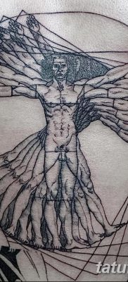 фото тату витрувианский человек от 07.12.2017 №030 — Vitruvian man tattoo — tatufoto.com