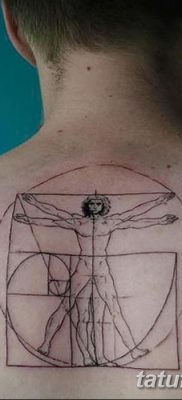 фото тату витрувианский человек от 07.12.2017 №035 — Vitruvian man tattoo — tatufoto.com