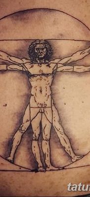 фото тату витрувианский человек от 07.12.2017 №037 — Vitruvian man tattoo — tatufoto.com