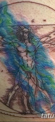 фото тату витрувианский человек от 07.12.2017 №040 — Vitruvian man tattoo — tatufoto.com
