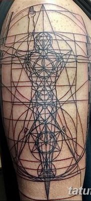 фото тату витрувианский человек от 07.12.2017 №041 — Vitruvian man tattoo — tatufoto.com