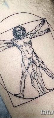 фото тату витрувианский человек от 07.12.2017 №043 — Vitruvian man tattoo — tatufoto.com