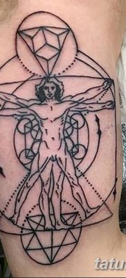 фото тату витрувианский человек от 07.12.2017 №044 — Vitruvian man tattoo — tatufoto.com