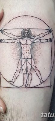 фото тату витрувианский человек от 07.12.2017 №049 — Vitruvian man tattoo — tatufoto.com