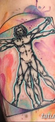 фото тату витрувианский человек от 07.12.2017 №051 — Vitruvian man tattoo — tatufoto.com