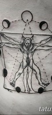 фото тату витрувианский человек от 07.12.2017 №052 — Vitruvian man tattoo — tatufoto.com