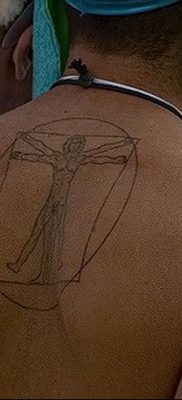 фото тату витрувианский человек от 07.12.2017 №054 — Vitruvian man tattoo — tatufoto.com