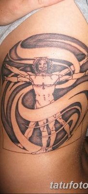 фото тату витрувианский человек от 07.12.2017 №055 — Vitruvian man tattoo — tatufoto.com