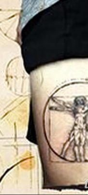 фото тату витрувианский человек от 07.12.2017 №065 — Vitruvian man tattoo — tatufoto.com