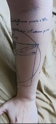 фото тату витрувианский человек от 07.12.2017 №133 — Vitruvian man tattoo — tatufoto.com