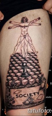 фото тату витрувианский человек от 07.12.2017 №135 — Vitruvian man tattoo — tatufoto.com