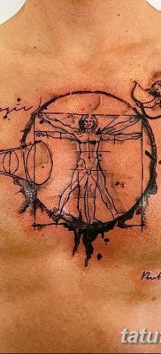 фото тату витрувианский человек от 07.12.2017 №136 — Vitruvian man tattoo — tatufoto.com