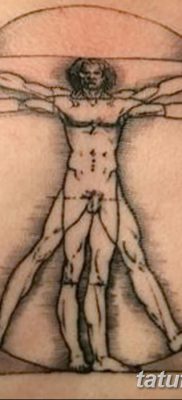 фото тату витрувианский человек от 07.12.2017 №139 — Vitruvian man tattoo — tatufoto.com
