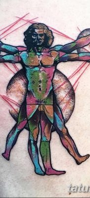 фото тату витрувианский человек от 07.12.2017 №141 — Vitruvian man tattoo — tatufoto.com