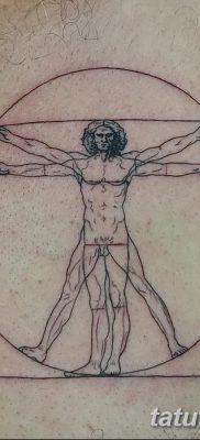 фото тату витрувианский человек от 07.12.2017 №144 — Vitruvian man tattoo — tatufoto.com