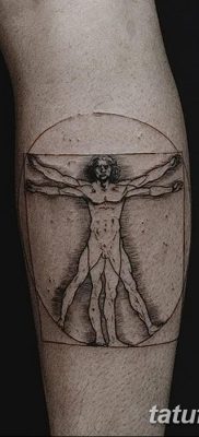 фото тату витрувианский человек от 07.12.2017 №149 — Vitruvian man tattoo — tatufoto.com