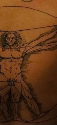 фото тату витрувианский человек от 07.12.2017 №158 — Vitruvian man tattoo — tatufoto.com