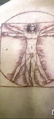 фото тату витрувианский человек от 07.12.2017 №159 — Vitruvian man tattoo — tatufoto.com