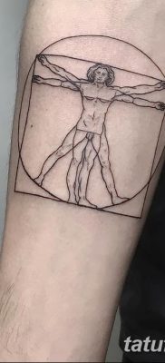 фото тату витрувианский человек от 07.12.2017 №160 — Vitruvian man tattoo — tatufoto.com