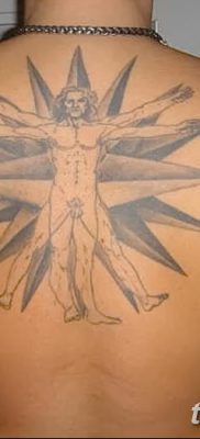 фото тату витрувианский человек от 07.12.2017 №162 — Vitruvian man tattoo — tatufoto.com