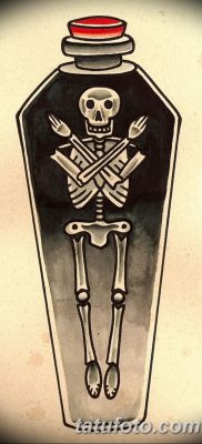 фото тату гроб от 21.12.2017 №070 — Coffin Tattoo — tatufoto.com
