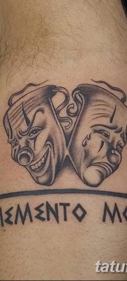 фото тату две маски от 21.12.2017 №052 — tattoo two masks — tatufoto.com