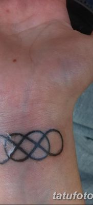 фото тату двойная бесконечность от 09.12.2017 №010 — tattoo double infinity — tatufoto.com