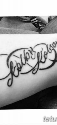 фото тату двойная бесконечность от 09.12.2017 №011 — tattoo double infinity — tatufoto.com
