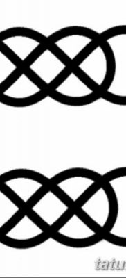 фото тату двойная бесконечность от 09.12.2017 №023 — tattoo double infinity — tatufoto.com