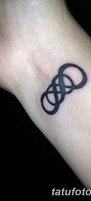 фото тату двойная бесконечность от 09.12.2017 №029 — tattoo double infinity — tatufoto.com