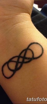 фото тату двойная бесконечность от 09.12.2017 №033 — tattoo double infinity — tatufoto.com