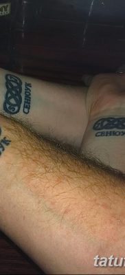 фото тату двойная бесконечность от 09.12.2017 №041 — tattoo double infinity — tatufoto.com