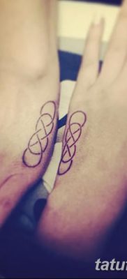 фото тату двойная бесконечность от 09.12.2017 №042 — tattoo double infinity — tatufoto.com