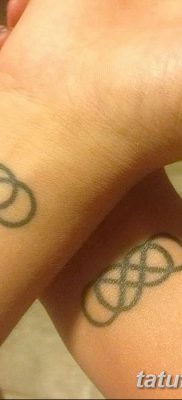 фото тату двойная бесконечность от 09.12.2017 №049 — tattoo double infinity — tatufoto.com