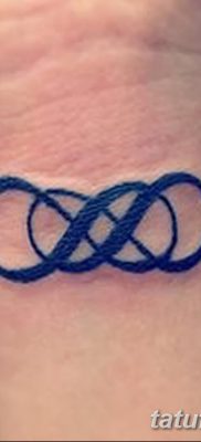 фото тату двойная бесконечность от 09.12.2017 №050 — tattoo double infinity — tatufoto.com